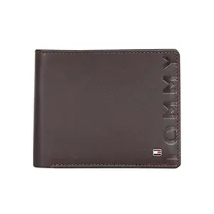 Tommy Hilfiger Silvette Men Leather Passcase Wallet - Wine