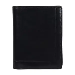 Leatherman Fashion LMN Men Black Genuine Leather Wallet (14 Card Slots)