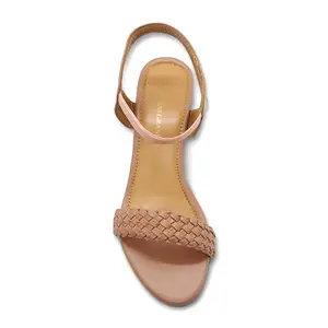 NINEGRAM Braided Strap Box Heels for Women| Block Heels for Women| Heels for Women| Sandals for Women| Heels for Girls| Footwear for Women| Heels| A Fusion of Fashion, Comfort, and Versatility|