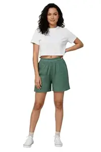 Women Cotton Casual Shorts for Women | Running, Gym, Sports, Nightwear Soft Breathable Fabric | Elastic Waist | S to 2XL