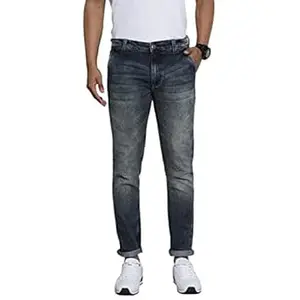 The Indian Garage Co Men Slim Fit Solid Mid-Rise Stretchable Jeans