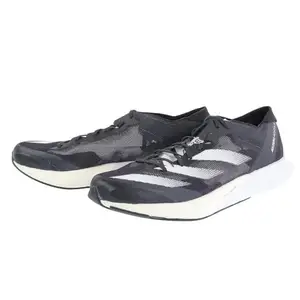 Adidas Men Textile Adizero Adios 8 M Running Shoe Carbon/FTWWHT/CBLACK (UK-8)