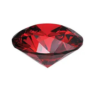 PARI SALES Gems 11.25 Ratti GGTL Certified Diamond Cut Red Zircon Gemstone for Ring and Pendant for unisex