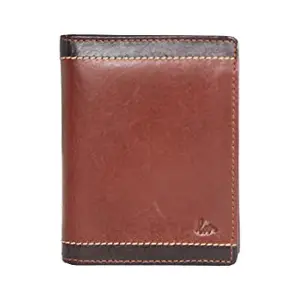 Leatherman Fashion LMN Genuine Leather Casual Brown Men's Wallet (6 Card Slots)