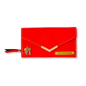 Gift Ek Uphar | Personalized Women's Wallet (Red)