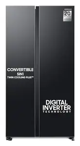 Samsung 653L WI-FI Enabled SmartThings Side By Side Inverter Refrigerator (RS76CG8115B1HL, Black DOI) price in India.
