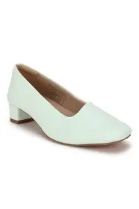 Allen Solly Women Green Casual Heels