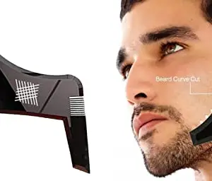 RAAYA Beard Shaping Tool and Styling Template Comb for Perfect Line up and edging Beard Shaper for Men and Boys Pack of 1 (Z Shape Beard Comb)