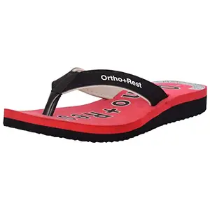 Ortho + Rest Ortho + Rest Women's Extra Comfort Ortho Slippers for Women Daily Use | Orthopedic Footwear | Casual Flip-Flops for Women Black