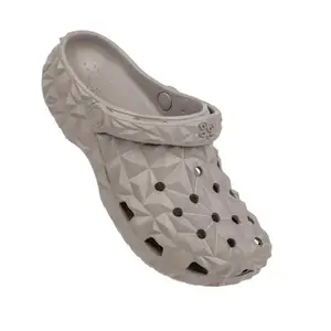 Jogger EVA Clogs for Men – Lightweight, Waterproof, and Comfortable Slip-On Garden & Casual Shoes Anti-Slip, Breathable Clogs for Indoor, Outdoor, Beach & Daily Wear (Size 8) Taupe (1376