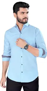 NewTrendy Casual Shirt Man||Fashionable and Trending||NEWGHY1-PATTI_LIGHTBLUE_S