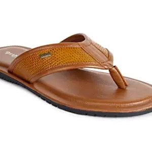 COPPER Latest Fashionable Genuine Leather Lightweight|Comfortable Cushioned Insoleslip Resisdent Sandal Daily And Formal Wear: Classic And Elegant Styles Every Occasion Men (6_Tan) HILTON-1002 Tan-6