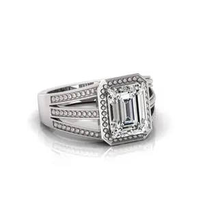 7.25 Ratti White Sapphire Original Sapphire Stone Adjustable Ring For Men And Women With Lab Certified B8