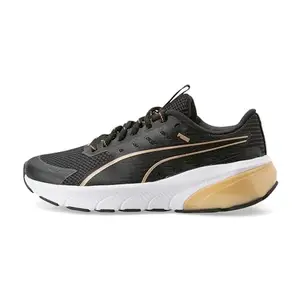Puma Womens Cell Glare WNS Black-Gold-White Running Shoe - 7 UK (30999201)