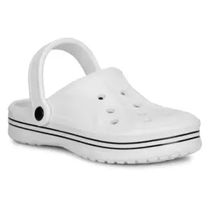 FLYNFIT Clogs for Men | Comfortable Trendy Stylish Fashionable Clogs|| Clogs for Men | Men's Clogs | Men's Classic Casual Clogs/Sandals for Adult (FF_1026_White_10 UK)