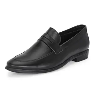 Centrino Formal Shoe for Men | Cushioned Insole | Stylish Slip ON | Perfect for Boys & Men | Office Wear & Formal Dress 6814-1 Black