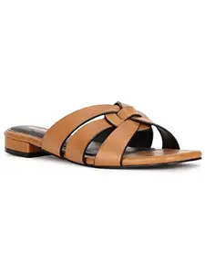 Bata Red Label Women's Slip-on Sandal - TAN (4 UK) (5713233)