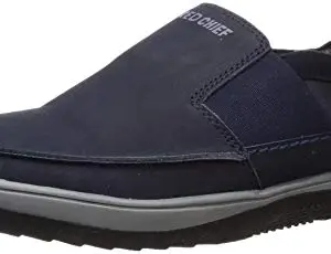 Red Chief Blue Leather Casual Outdoor Shoes for Men