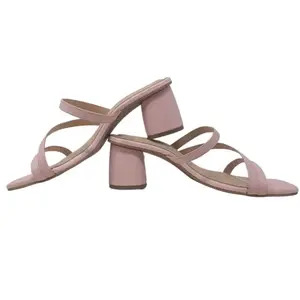 HIPPIE TOES Pink Cross Women Footwear (Pink, Numeric_6)