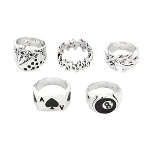Jewels Galaxy Jewellery For Women Stackable Rings Set (Style 1)