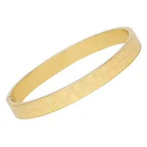 MILLER Accessories Kada Bracelet for Men Stainless Steel Gold Plated Bracelets for Man | Waterproof Anti Tarnish Jewellery