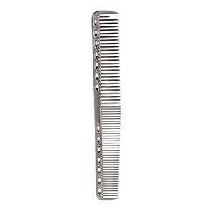 WildCard India Stainless Steel Hair Comb Professional Hair Salon Hairdressing Steel Comb Hair Cutting Metal Comb Silver