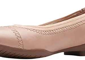Clarks Women's Sara Bay Dark Blush Lea Slip On Shoes-7 UK (26161946