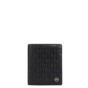 Da Milano Genuine Leather Black Bifold Men Wallet with Multicard Slot (1370E)