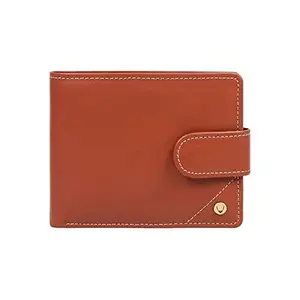Hidesign Textured Leather Mens Casual Two Fold Wallet (Orange, Free Size)