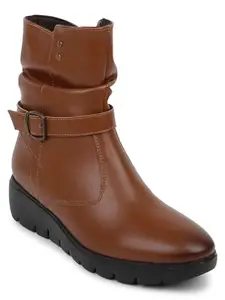 ELLE women Boots,Tan,UK-8