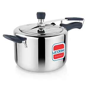 UCOOK UCOOK CIBO X1 Aluminium Non-Induction Pressure Cooker with Silicone Handles, 5 Litre