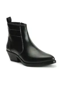 Elle Women's Fashionable Zip Boots Colour-Black, Size-UK 6