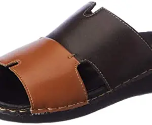 Khadim's Khadims Men's Slip-Ons Tan Slipper (33610433630004), 9 UK