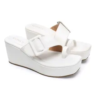 ICONICS Women Sandal,White,UK-5
