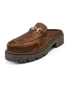 Catwalk Women Stylised SLIP-ON Platforms | For Women & Girls (BRONZE,4 UK)