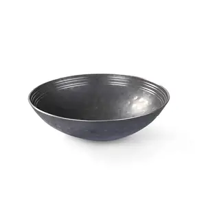 PTR Heavy Base Pure Iron Without Handle Hammered Kadai/Matthar with Scrubber | Preseasoned Deep Frying Kadhai for Curries/Stirfry/Deepfry, Smooth Surface, Gas Ready, Life Time Warranty (500 ML) price in India.