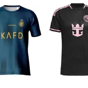 Alnassar Jersey and Miamii Black Football Jersey for Kids and Boys(Small 36,Multicolor-1)