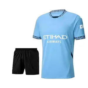 ARUU MANCITIY24-25 with Shorts - for Men and Sports Jersey for Men and Boys SAN Football Team 24-25 Small Multicolour