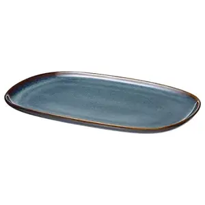 Digital Shoppy GLADELIG Plate, Blue, 31x19 cm (12x7 ½) (Rectangular)