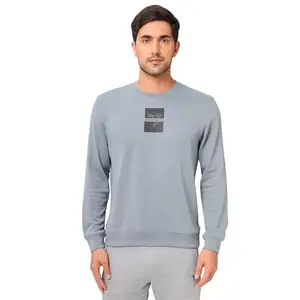 TECHNOSPORT Or82 Mens Polyster Crew Neck Regular Fit Sweatshirt Turbulence L