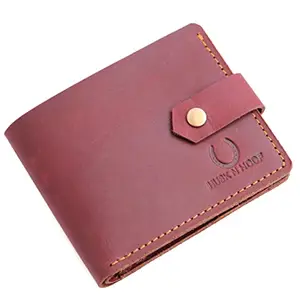 Husk N Hoof RFID Protected Leather Wallet for Men | Mens Wallet Leather | Wallets for Men | Purse for Men | Cherry Brown