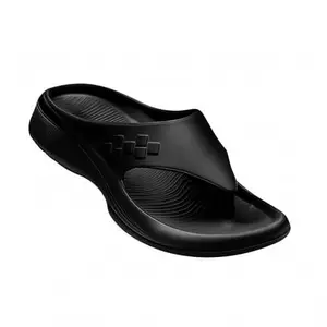 ABJ FASHION Men’s EVA Slippers Lightweight, Waterproof, Anti-Skid, Soft Comfort Slides for Indoor & Outdoor Use (BLACK 10)