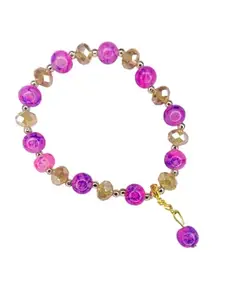 beaded bracelet (purple)