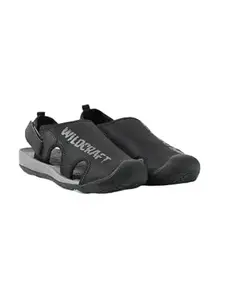 Wildcraft Mens Terrano 2.0 Outdoor Closed-Toe Sandals, Black Sandals with Adjustable Strap for Boys | Everyday Use for Gents & Boys - 10 (Black)