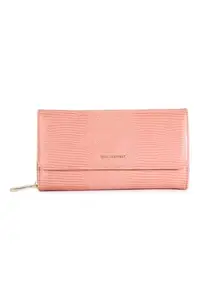Van Heusen Women Polyurethane Pink Solid Casual Wallets