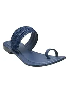 AJANTA Womens Blue Fashion Sandal CL0792