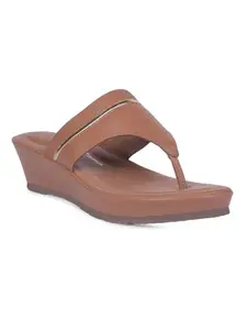Bata Comfit Womens Slippers Gulnaaz Thong In Brown