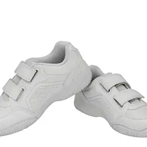 Nivia School Shoe for Kids/Durable/Anti-Skid/MESH with Superlight Lightweight Formal Shoe- SIZE-05 (White)
