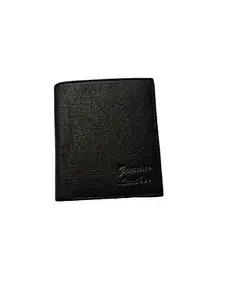 USL Men's PU Leather 9 Credit/Debit Card Slots, 2 Hidden Card Pockets, Coin Pocket with Zip, 2 Currency Slots Gentleman Wallet/Purse (Black)
