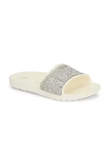 EL PASO Women White Eva Comfortable Embellished Casual Slip On Flats EPWAP7576White_4